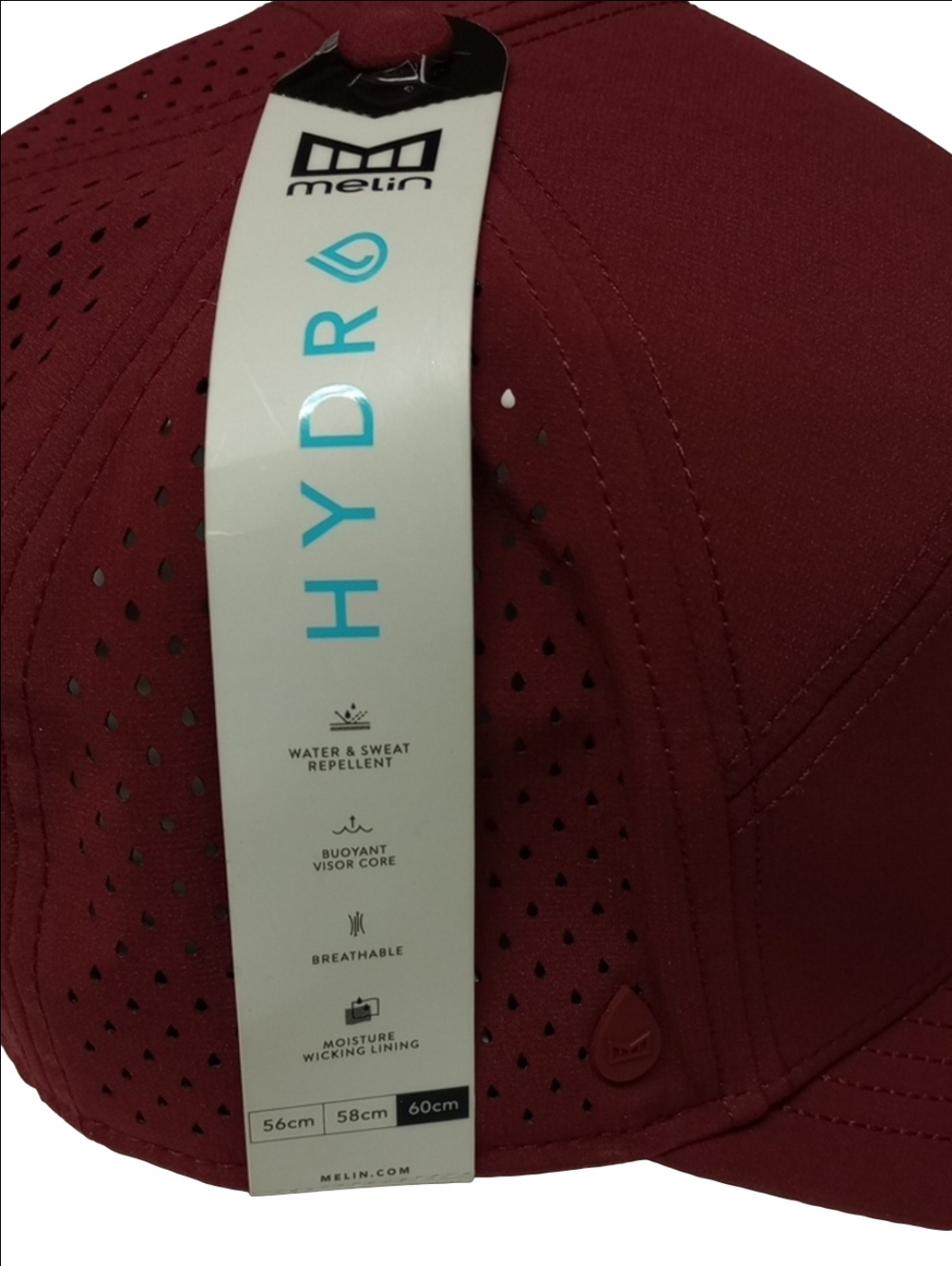 🆕 MELIN THE HYDRO TRENCHES ICON XL WATER REPELLENT MAROON MENS BASEBALL CAP - Picture 5 of 13